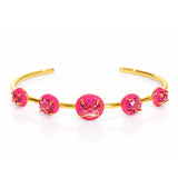 TAI JEWELRY Earrings Pink Statement Cuff