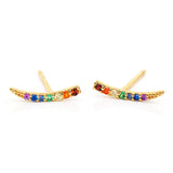 TAI JEWELRY Earrings Rainbow Slice Studs