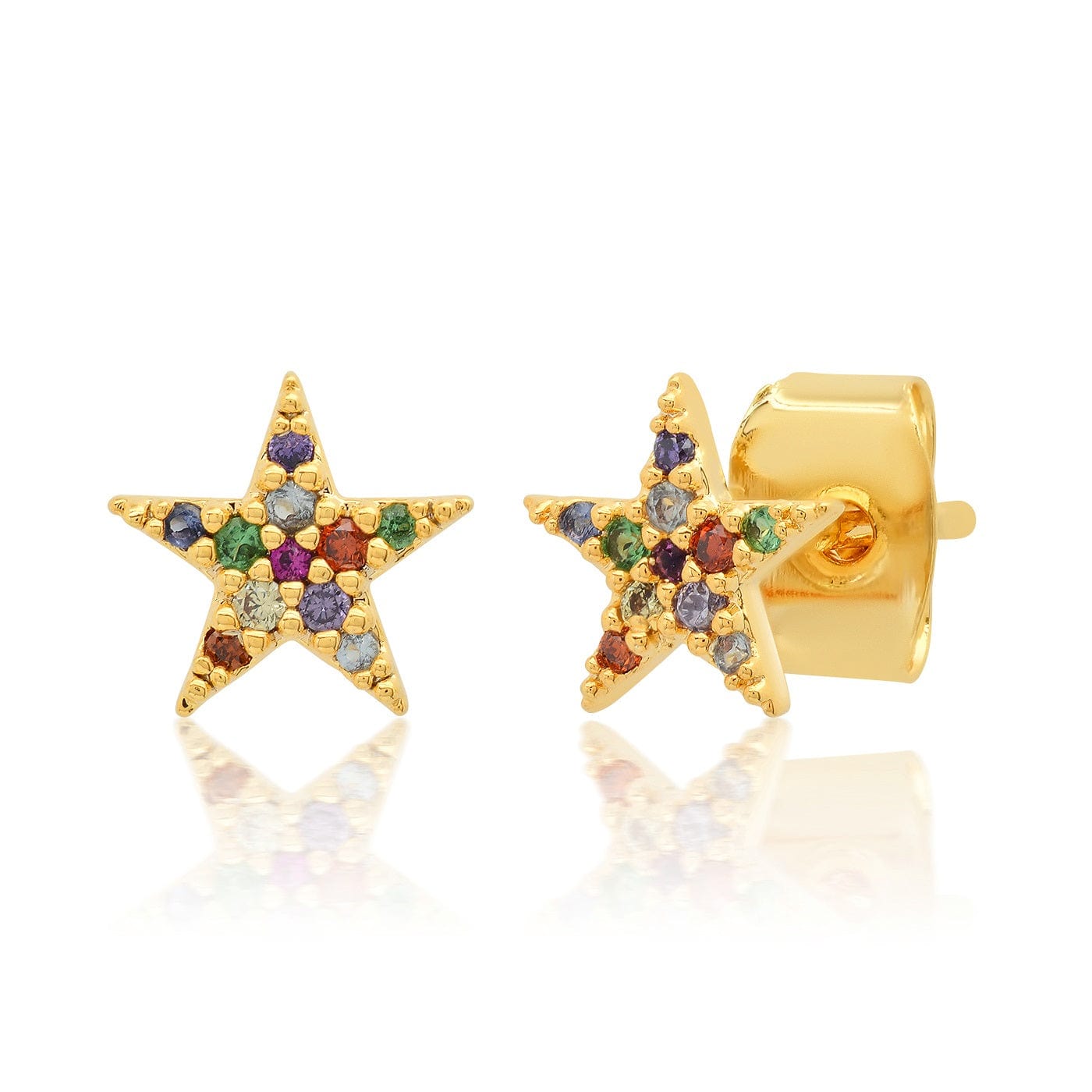 TAI JEWELRY Earrings Rainbow Star Studs