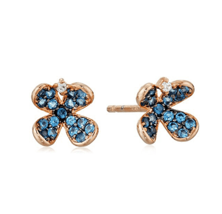 TAI JEWELRY | Sapphire Clover Stud Earrings | Earrings |