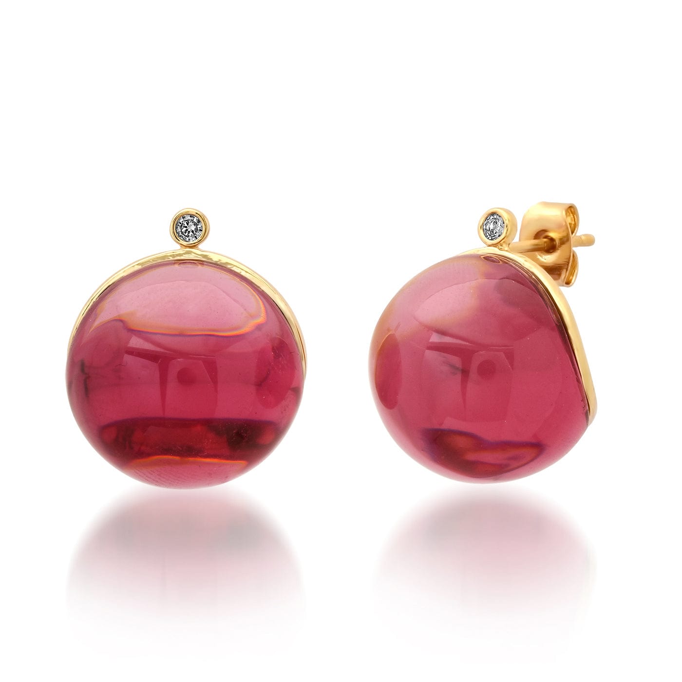 TAI JEWELRY Earrings Scarlet Glow Stud Earrings