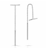 TAI JEWELRY | Simple Curved Bar Threader Earrings | Earrings |