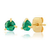 TAI JEWELRY Earrings Emerald Simple Glass Studs