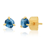 TAI JEWELRY Earrings Sapphire Simple Glass Studs