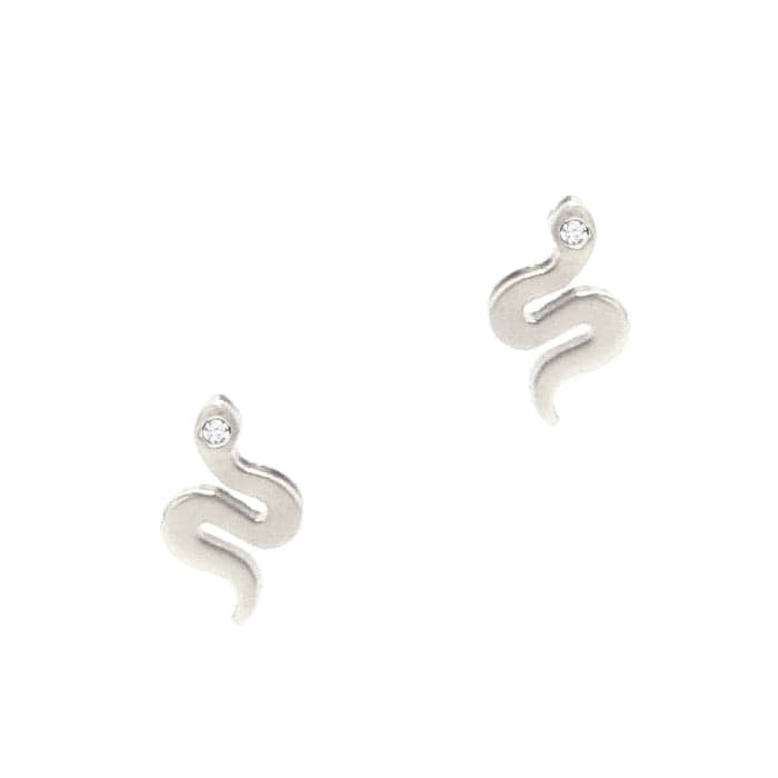 TAI JEWELRY Earrings Simple Snake Studs