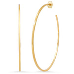 TAI JEWELRY Earrings Sleek Extra Extra Large Gold Hoops