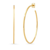 TAI JEWELRY Earrings Sleek Extra Large Gold Hoops