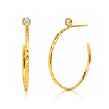 TAI JEWELRY Earrings Small Hoop Earrings With Stud