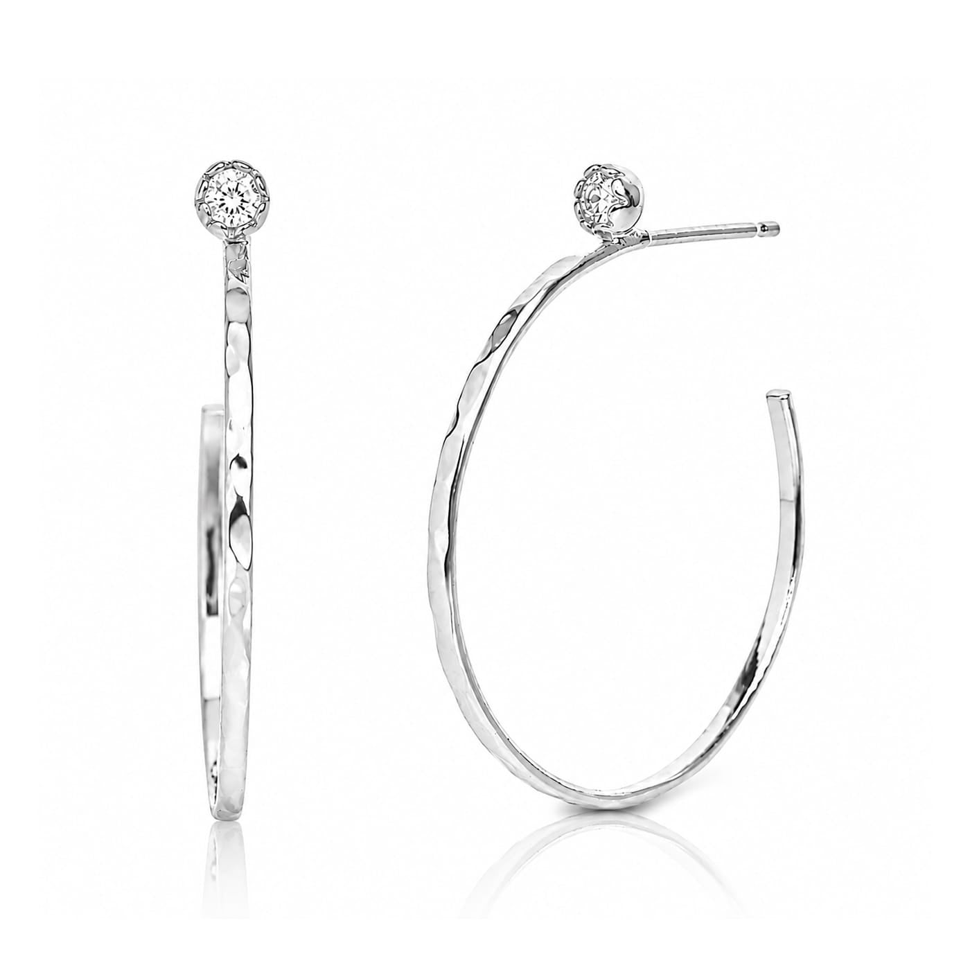 TAI JEWELRY Earrings Small Hoop Earrings With Stud