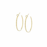 TAI JEWELRY Earrings GOLD / CLEAR Small Hoop Earrings With Stud