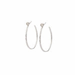 TAI JEWELRY Earrings SILVER / MOON Small Hoop Earrings With Stud