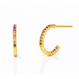 TAI JEWELRY Earrings Small Rainbow Huggie