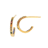 TAI JEWELRY Earrings Small Rainbow Huggie