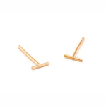 TAI JEWELRY Earrings ROSE GOLD Small Stick Earrings