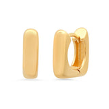 TAI JEWELRY Earrings Gold Square Huggie