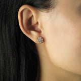 TAI JEWELRY Earrings Starburst Cz Studs