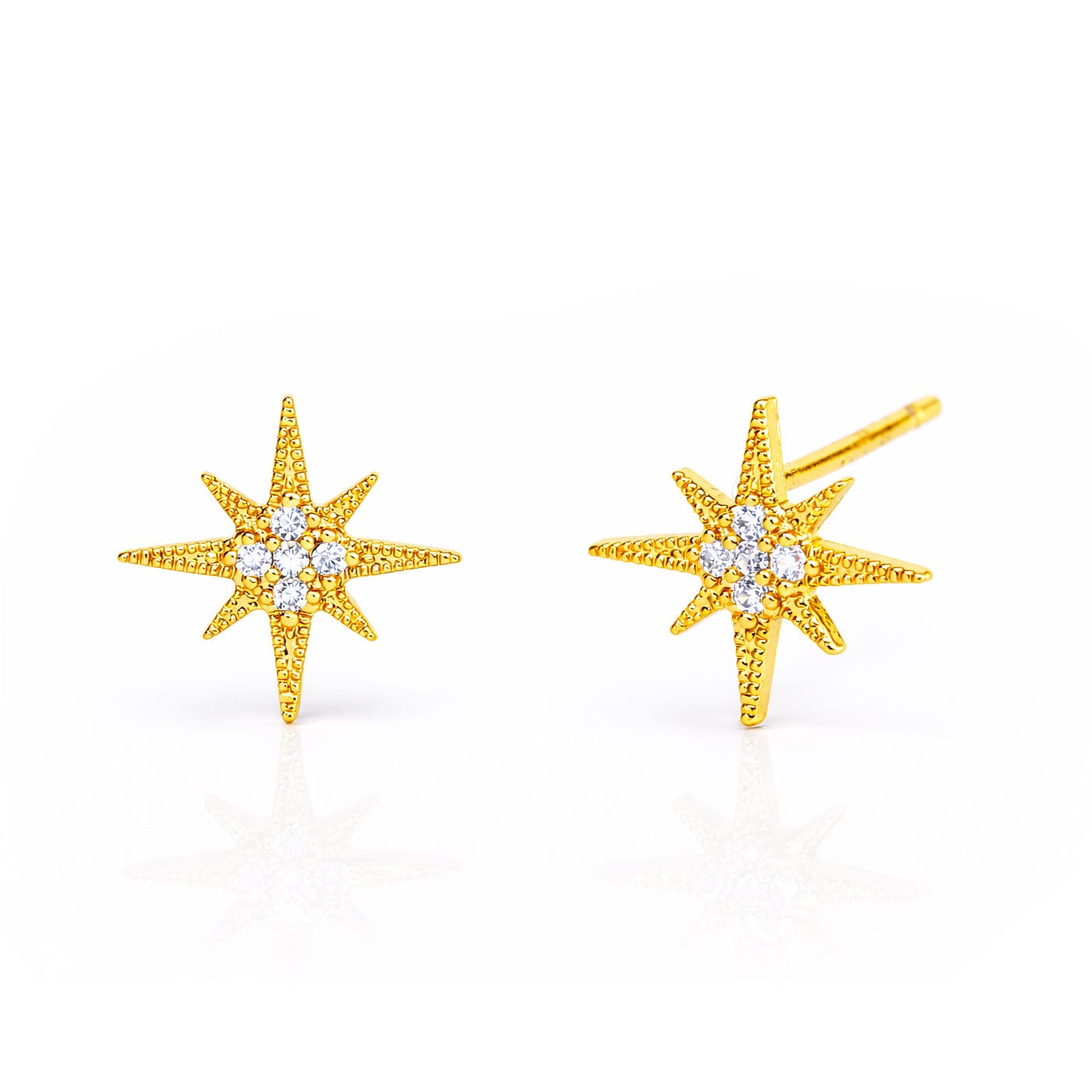 TAI JEWELRY Earrings Gold Starburst Earrings
