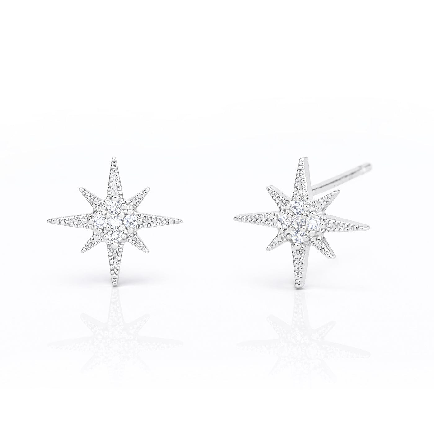 TAI JEWELRY Earrings Silver Starburst Earrings