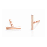 TAI JEWELRY Earrings ROSE GOLD Stick Stud
