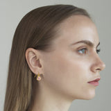 TAI JEWELRY Earrings Stone Drop Earring With Triple CZ Detail