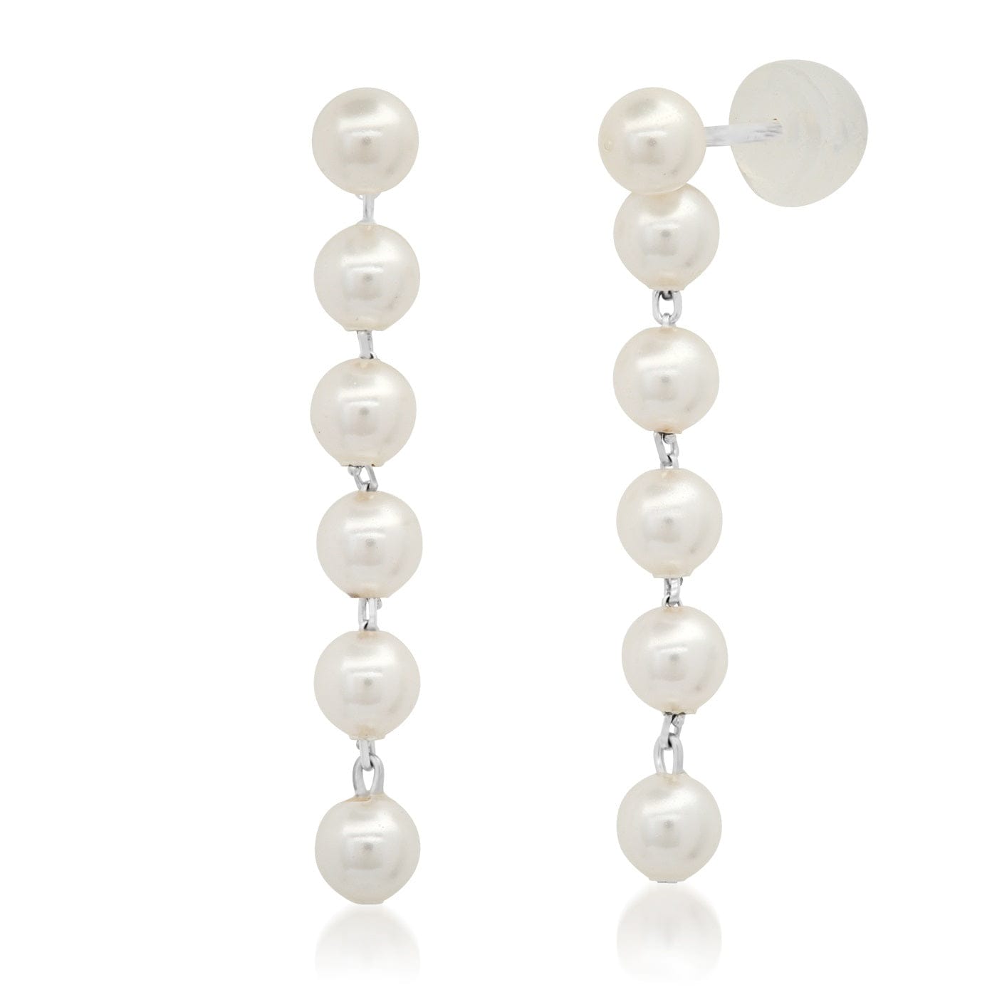 TAI JEWELRY Earrings String Of Pearls Linear Earrings
