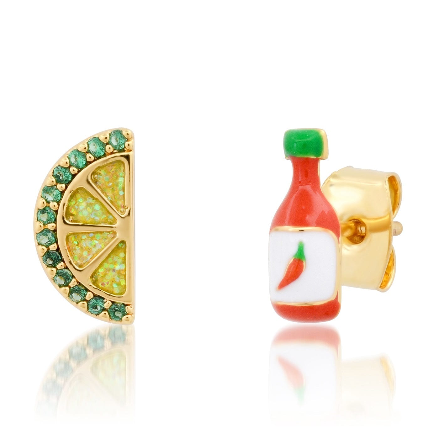 TAI JEWELRY Earrings Tabasco and Lime Studs