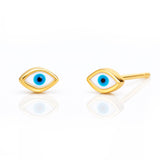 TAI JEWELRY Earrings Tear Eye Enamel Stud