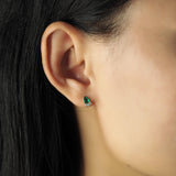 TAI JEWELRY Earrings Teardrop Studs With CZ Accents
