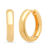 TAI JEWELRY Earrings Thick 15mm Gold Huggie