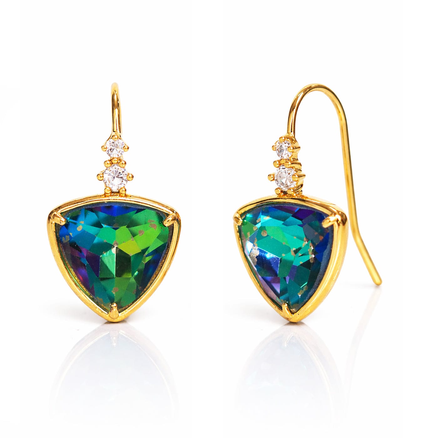 TAI JEWELRY Earrings Turquoise Crystal Drop Earrings