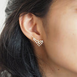 TAI JEWELRY Earrings Twinkling CZ Crawler