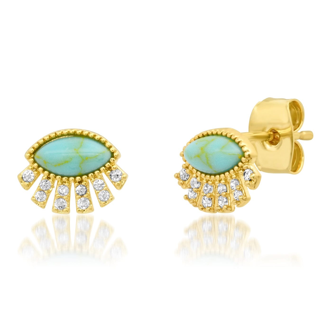TAI JEWELRY Earrings Turquoise Twinkling Eye Earrings