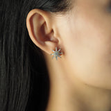 TAI JEWELRY Earrings Twinkling Star Baquette Cz Studs