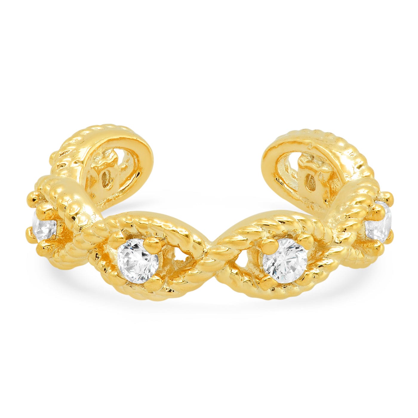 TAI JEWELRY | Twisted Gold Ear Cuff | Earrings |