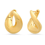 TAI JEWELRY Earrings Gold Twisted Huggie