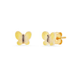 TAI JEWELRY Earrings Yellow Whimsical Butterfly Studs