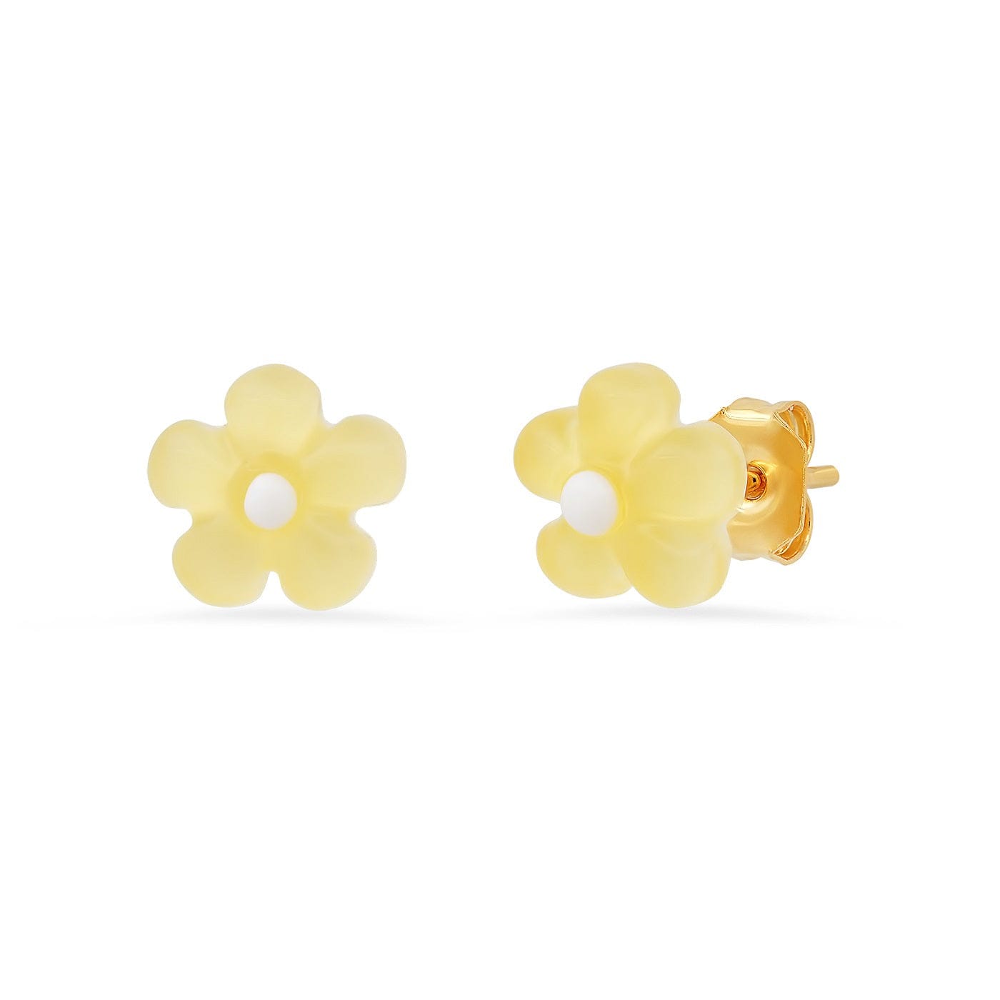 TAI JEWELRY Earrings Yellow Whimsical Daisy Studs