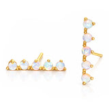 TAI JEWELRY Earrings White Opal Ear Climber