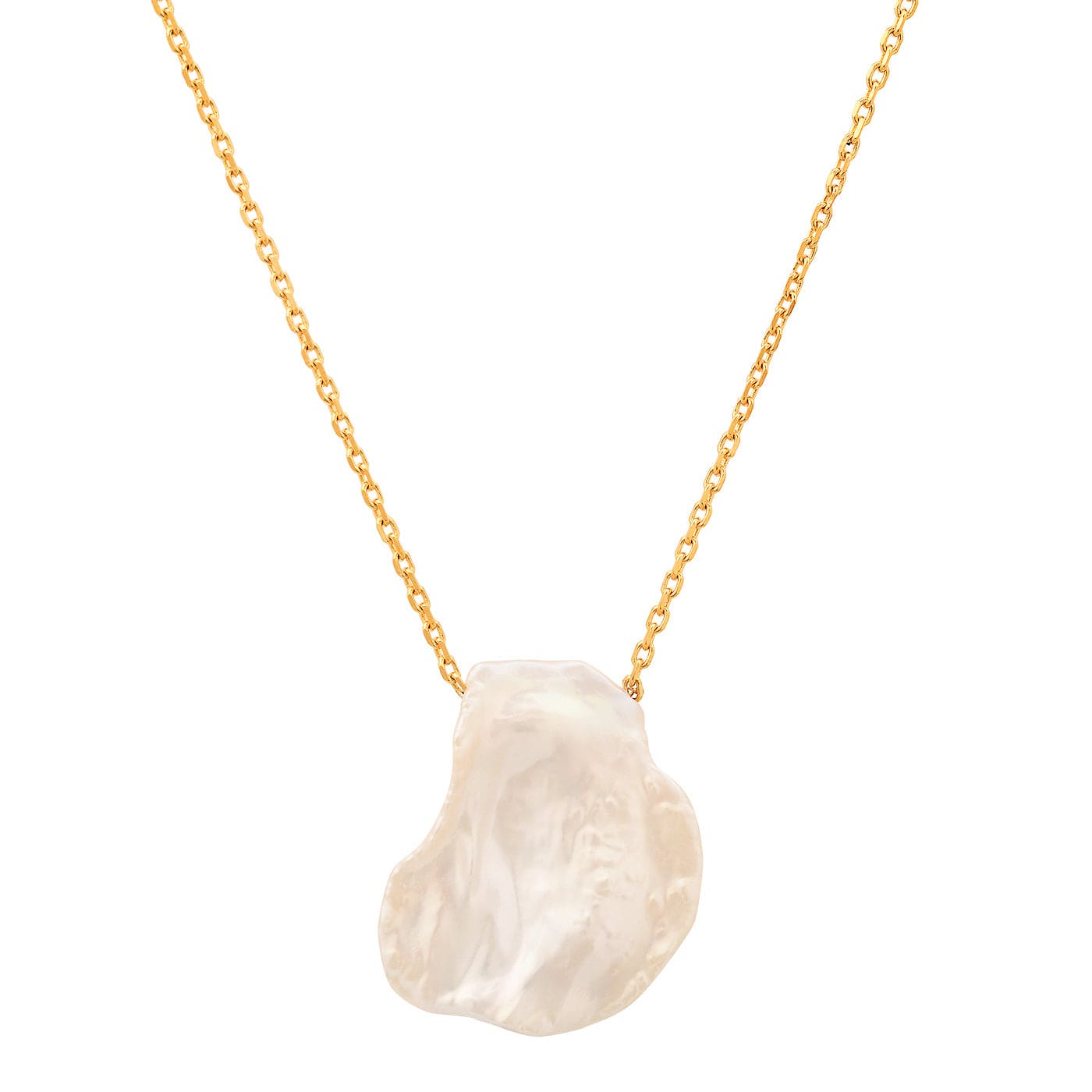 TAI JEWELRY Gold Vermeil Chain with Freshwater Pearl Pendant