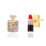 TAI JEWELRY | Lipstick and Perfume Mismatched Post Earring |  |