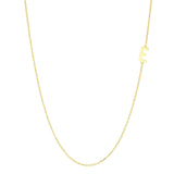 TAI JEWELRY Necklace E 14k Sideways Monogram Necklace