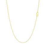 TAI JEWELRY Necklace G 14k Sideways Monogram Necklace