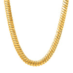 TAI JEWELRY Necklace 6.5MM Gold Snake Chain