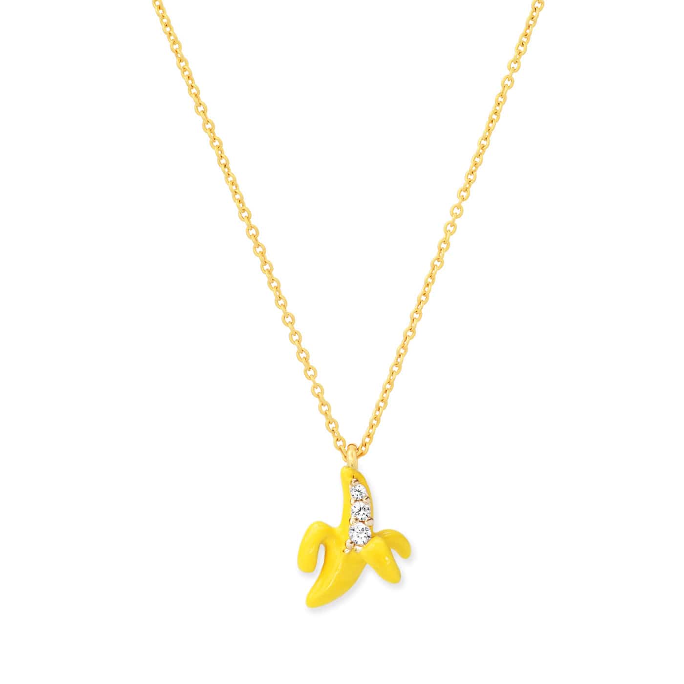 TAI JEWELRY Necklace Banana Charm Necklace