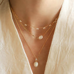 TAI JEWELRY Necklace Chain with Freshwater Pearl and CZ Pendant
