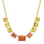 TAI JEWELRY | Chunky Emerald Cut Glass Stone Necklace | Necklace |