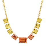 TAI JEWELRY | Chunky Emerald Cut Glass Stone Necklace | Necklace |