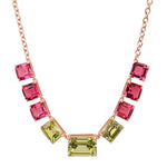 TAI JEWELRY | Chunky Emerald Cut Glass Stone Necklace | Necklace |