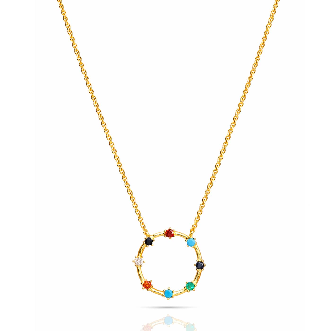 TAI JEWELRY Necklace Circle of Color Pendant