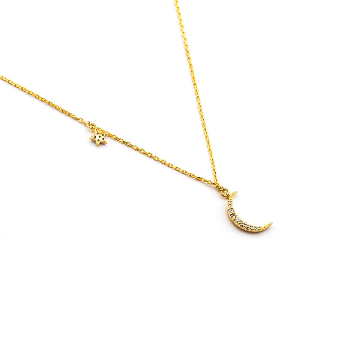 TAI JEWELRY Necklace Crescent Moon And Star Necklace